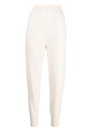 FENDI wool-cashmere knit trousers - White