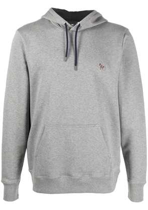 PS Paul Smith logo-patch long-sleeve hoodie - Grey