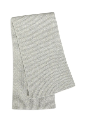 John Smedley ribbed starka scarf - Grey