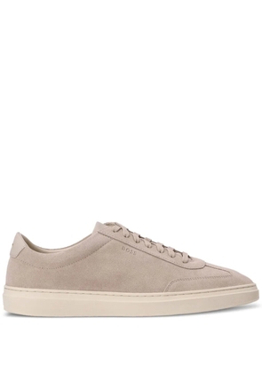 BOSS suede low-top sneakers - Neutrals