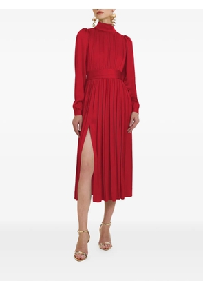 FRAMBOISE Otello long-sleeve midi dress - Red