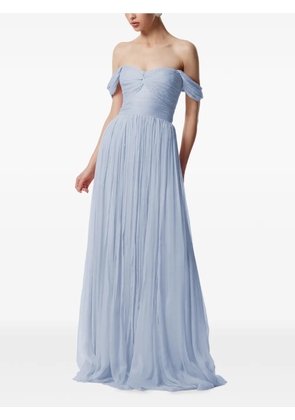FRAMBOISE Roselyn off-the-shoulder maxi dress - Blue