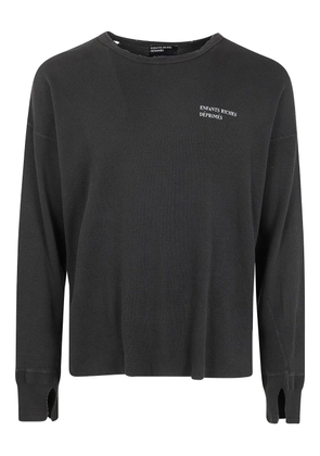 Enfants Riches Déprimés distressed long-sleeve T-shirt - Grey