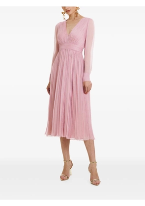 FRAMBOISE Vasquez long-sleeve midi dress - Pink