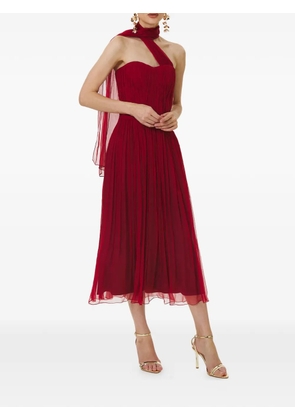 FRAMBOISE Crown sleeveless midi dress - Red