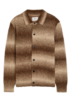 NN07 Alfie striped cardigan - Brown