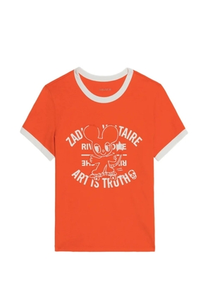 Zadig&Voltaire Woos Ringer graphic T-shirt - Orange