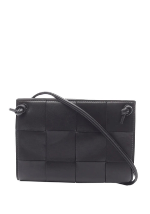Bottega Veneta Pre-Owned 2012-2025 Mini Nappa Maxi Intrecciato Cassette crossbody bag - Black