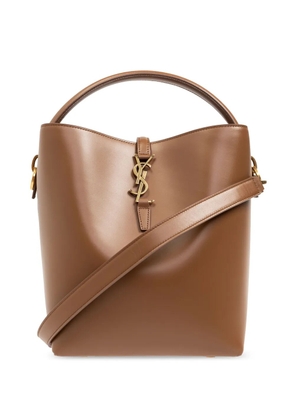 Saint Laurent LE 37 leather tote bag - Brown