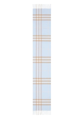 Burberry The Classic Check Cashmere Scarf - Blue