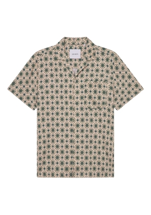 Les Deux Lukas AOP short-sleeved shirt - Neutrals