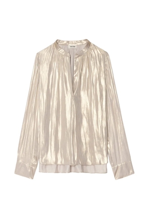 Zadig&Voltaire Tink V-neck top - Gold