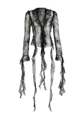 BANANHOT Alana ruffled shirt - Black