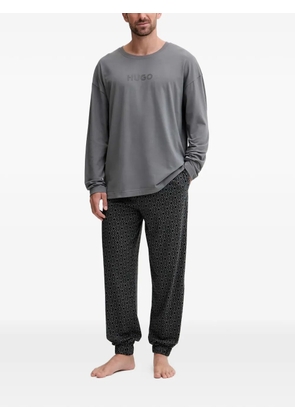 HUGO geometric-patterned pajama - Grey