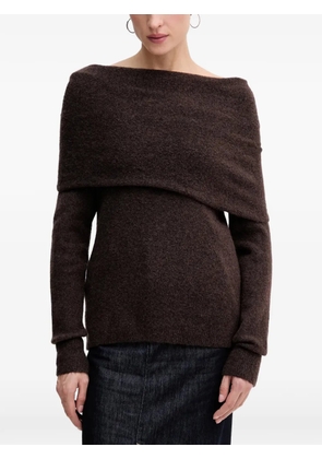 Hoss Intropia draped sweater - Brown