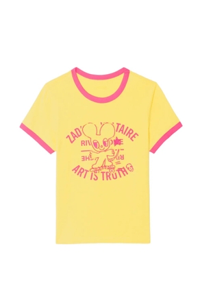 Zadig&Voltaire Woos Ringer graphic T-shirt - Yellow