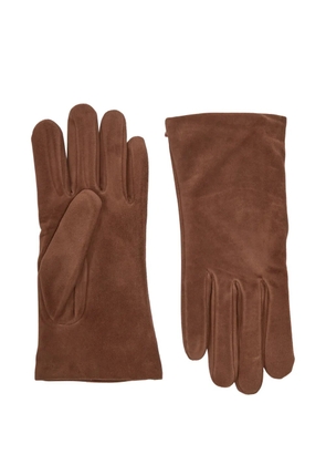 Agnelle appliqué gloves - Brown