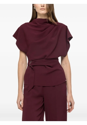 NISSA draped top - Red