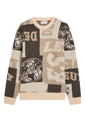 Les Deux Globe crew neck sweater - Neutrals