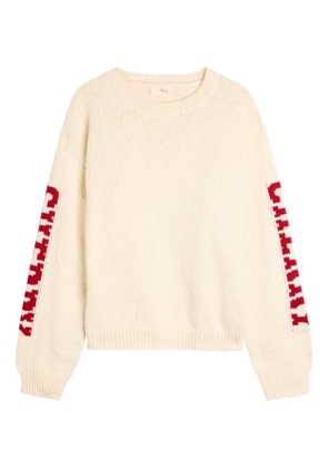 Cherry LA intarsia-knit sweater - Neutrals