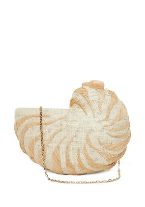 Poolside Anna chain clutch - Neutrals