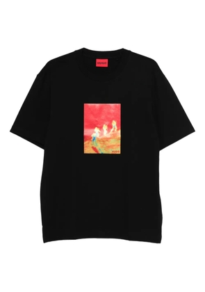HUGO graphic-print T-shirt - Black