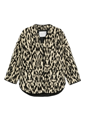 Forte Forte animal-print coat - Neutrals