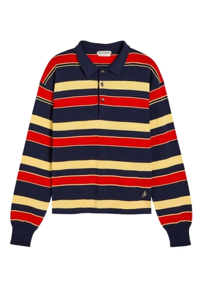JW Anderson striped-pattern polo top - Blue