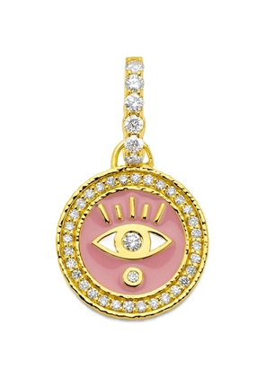 BUDDHA MAMA diamond bubblegum evil eye pendant - Gold