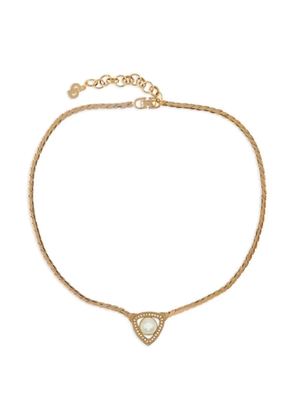 Christian Dior Pre-Owned 1980s flat-weave necklace - Gold