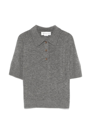 Victoria Beckham fine-knit polo shirt - Grey