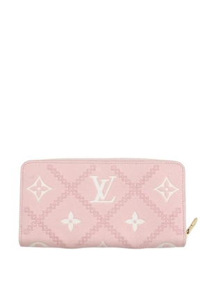 Louis Vuitton Pre-Owned 2021-2025 Bicolor Monogram Empreinte Broderies Zippy Wallet long wallets - Pink