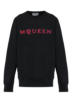 Alexander McQueen embroidered long-sleeves sweater - Black