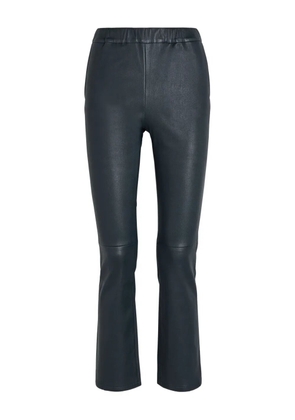 Arma panelled leather trousers - Black