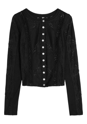 Free People Jae lace button top - Black