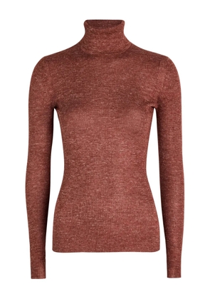 Gabriela Hearst roll-neck ribbed knitwear - Brown