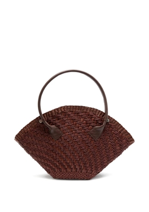 Sensi Studio maxi Thick Weave tote bag - Brown