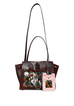 Doublet Ita top-handle shoulder bag - Brown