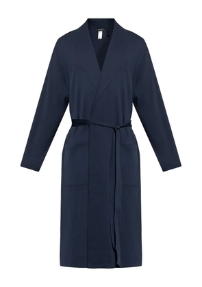 Hanro cotton robe - Blue