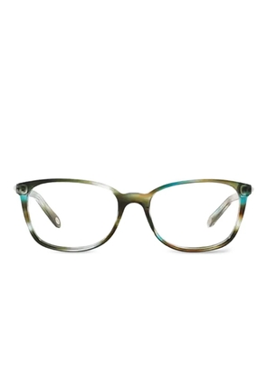 Tiffany & Co Eyewear rectangle metal glasses - Green