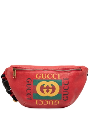 Gucci Pre-Owned 2000-2015 Grained Calfskin Logo belt bag - Red