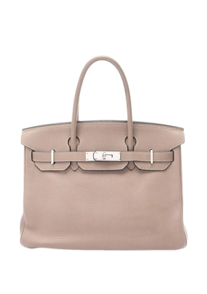 Hermès Pre-Owned 2008 Taurillon Clemence Birkin Retourne 30 handbag - Brown