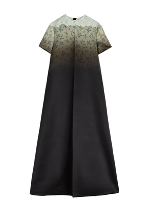 Jil Sander gradient floral-print maxi dress - Green