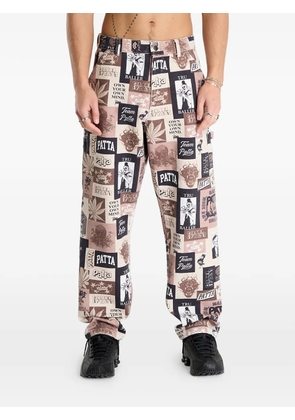 PATTA collage trousers - Neutrals