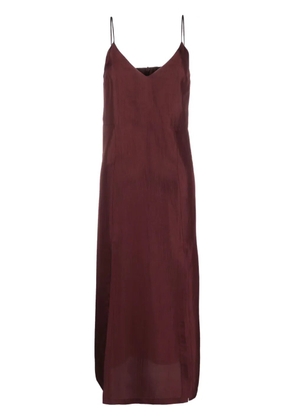 Róhe side-slits maxi slip dress - Red