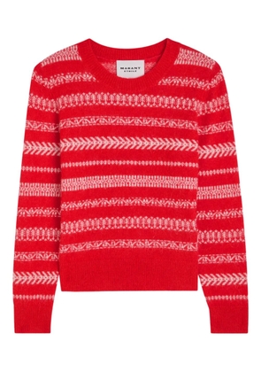 Etoile Amity Fair Isle striped sweater - Red