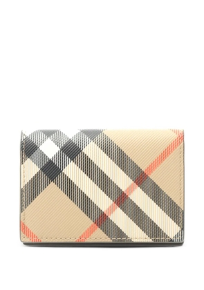 Burberry Pre-Owned 20s checked wallet - Neutrals