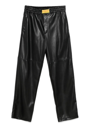 Iceberg faux-leather trousers - Black