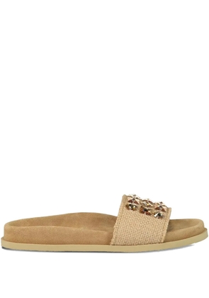 Pedro Garcia dolomitA embellished sandals - Neutrals
