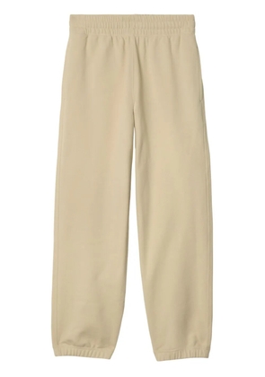 Burberry check-label cotton track pants - Neutrals